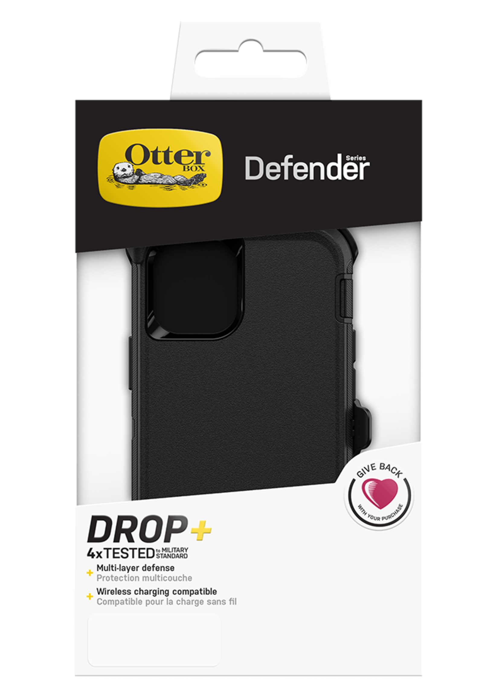 Apple OtterBox - Defender Case for Apple iPhone 12 mini - Black