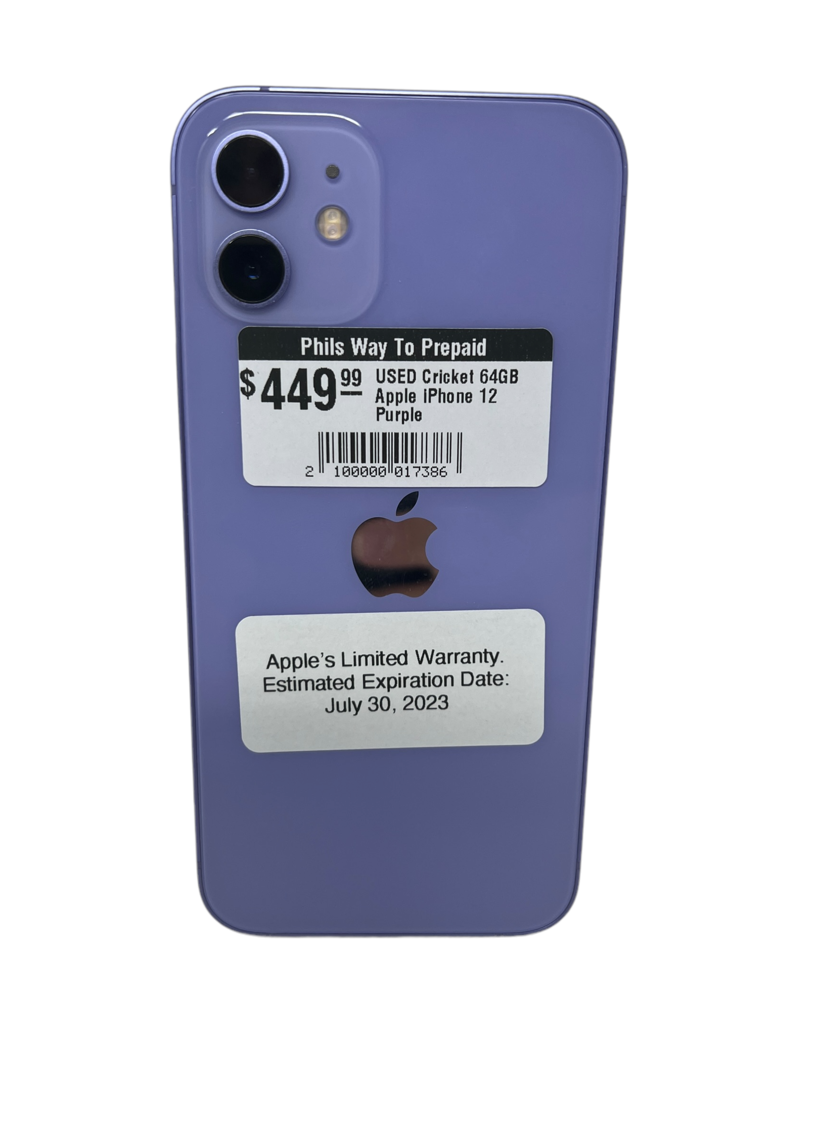 Apple USED Cricket 64GB Apple iPhone 12 Purple
