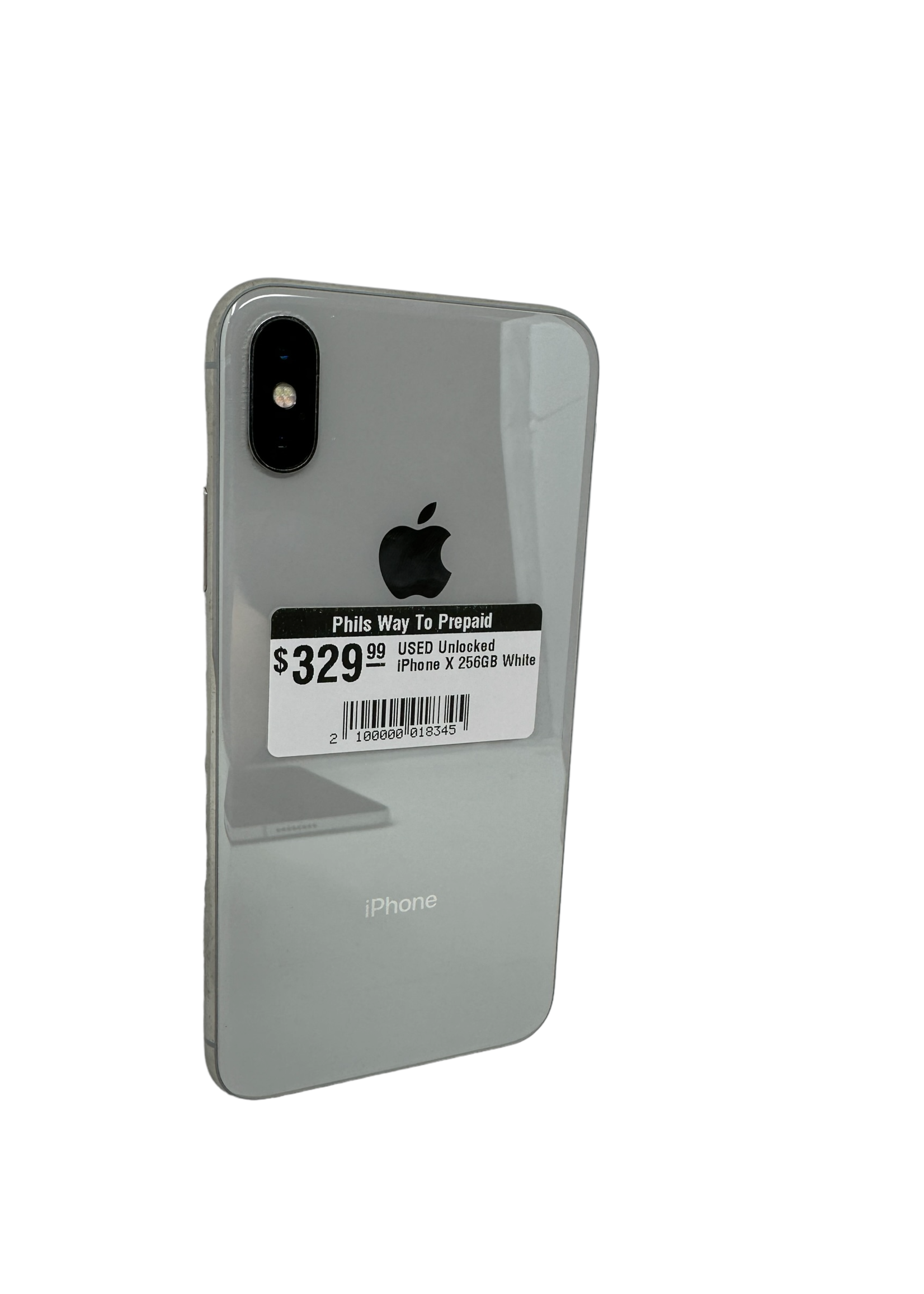 Apple USED Unlocked iPhone X 256GB White