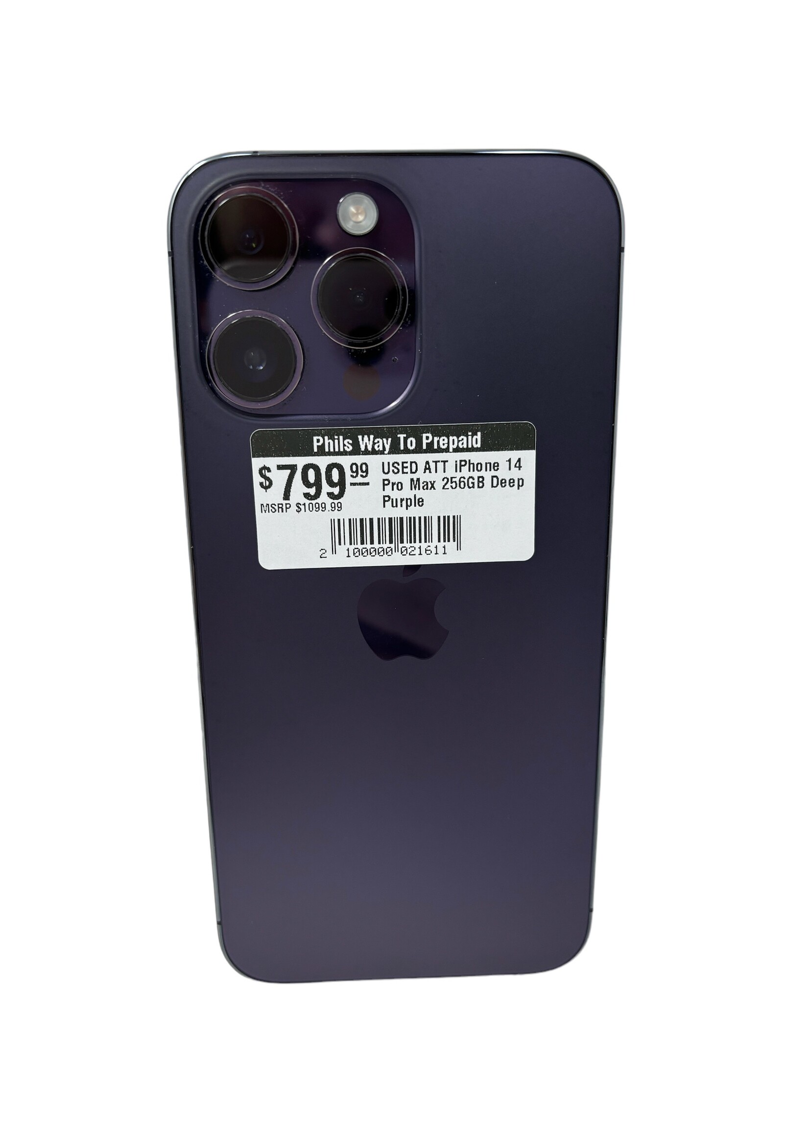 Apple USED ATT iPhone 14 Pro Max 256GB Deep Purple