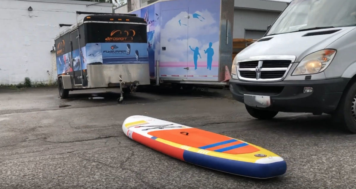 Test de solidité d’un SUP gonflable