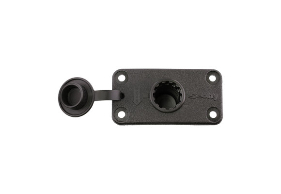 SCOTTY / 244 / FLUSH DECK MOUNT WITH SPLASH COVER