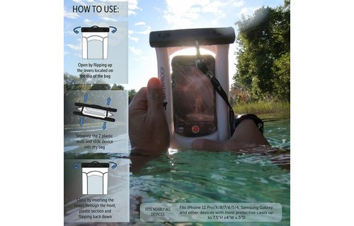 GECKOBRANDS / DRY BAG FLOTTANT AVEC BRASSARD POUR TÉLÉPHONE