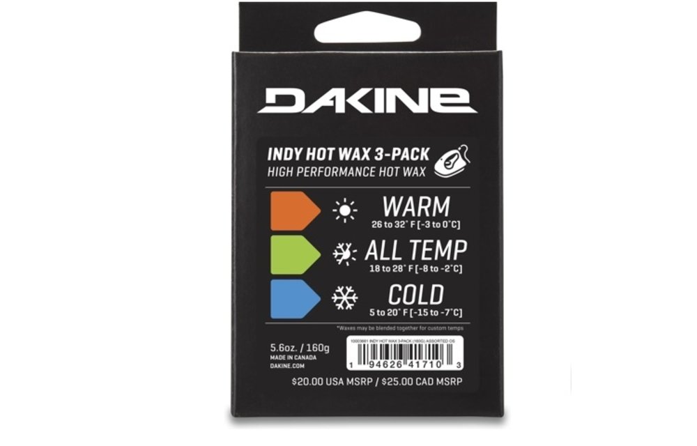 DAKINE / INDY HOT WAX 3-PACK 160G ASSORTED OS