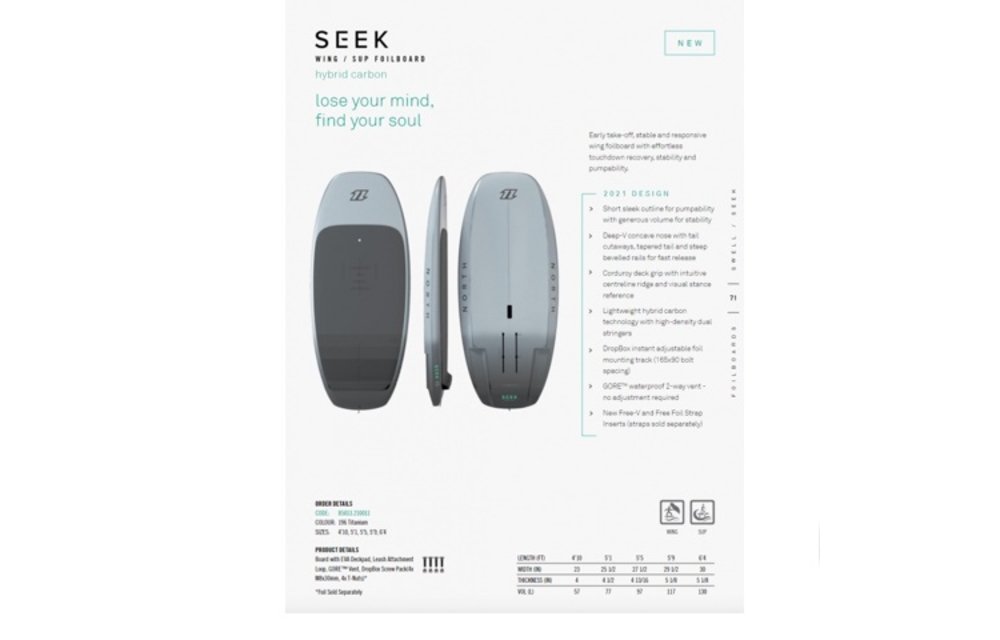 NORTH / SEEK FOIL BOARD / TITANIUM