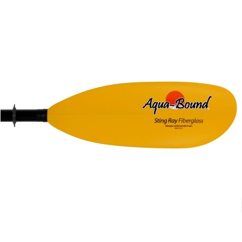 AQUABOUND / PAGAIE STINGRAY / JAUNE /  FIBRE  VERRE /  2 PCS  REGULAR SHAFT