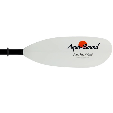 AQUABOUND / PAGAIE STINGRAY / HYBRID CARBON / BLANC /240CM 4PCS SMALL SHAFT