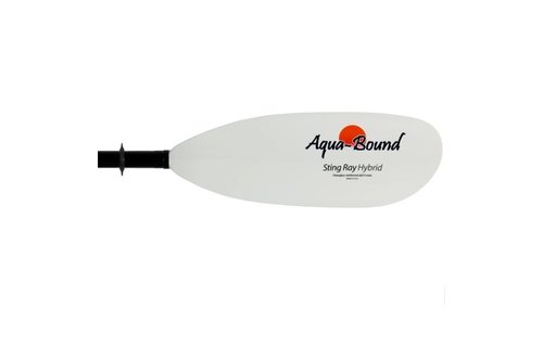 AQUABOUND / PAGAIE STINGRAY / HYBRID CARBON / BLANC / 4PCS REG SHAFT