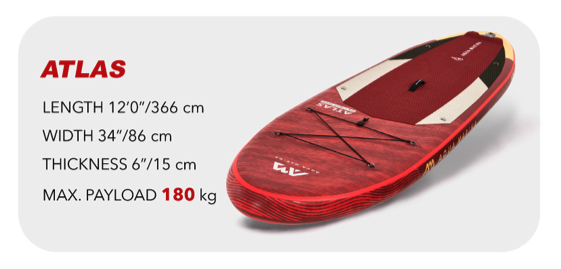 AQUA MARINA / ATLAS 12' X 34'' ADV. SERIES