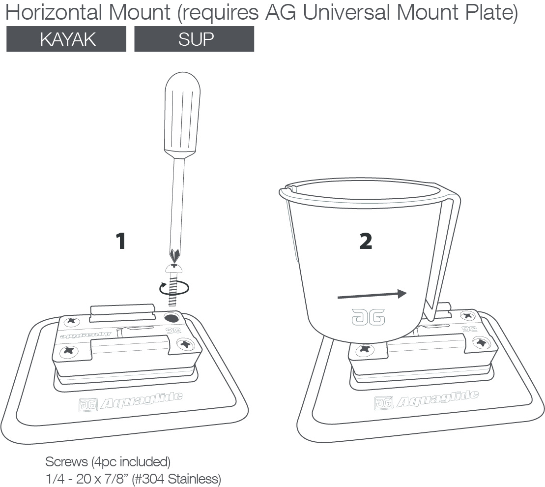 AQUAGLIDE  CUPHOLDER (BASE INCLUSE)
