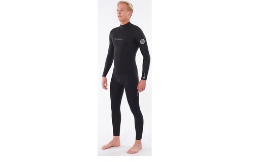 RIPCURL / DAWN PATROL 4/3MM BACK-ZIP STEAMER/ BLACK