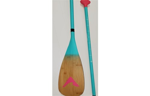 PULSE / PAGAIE AJUSTABLE CARBONE 2 PIECES (FLAMINGO) poignée rose