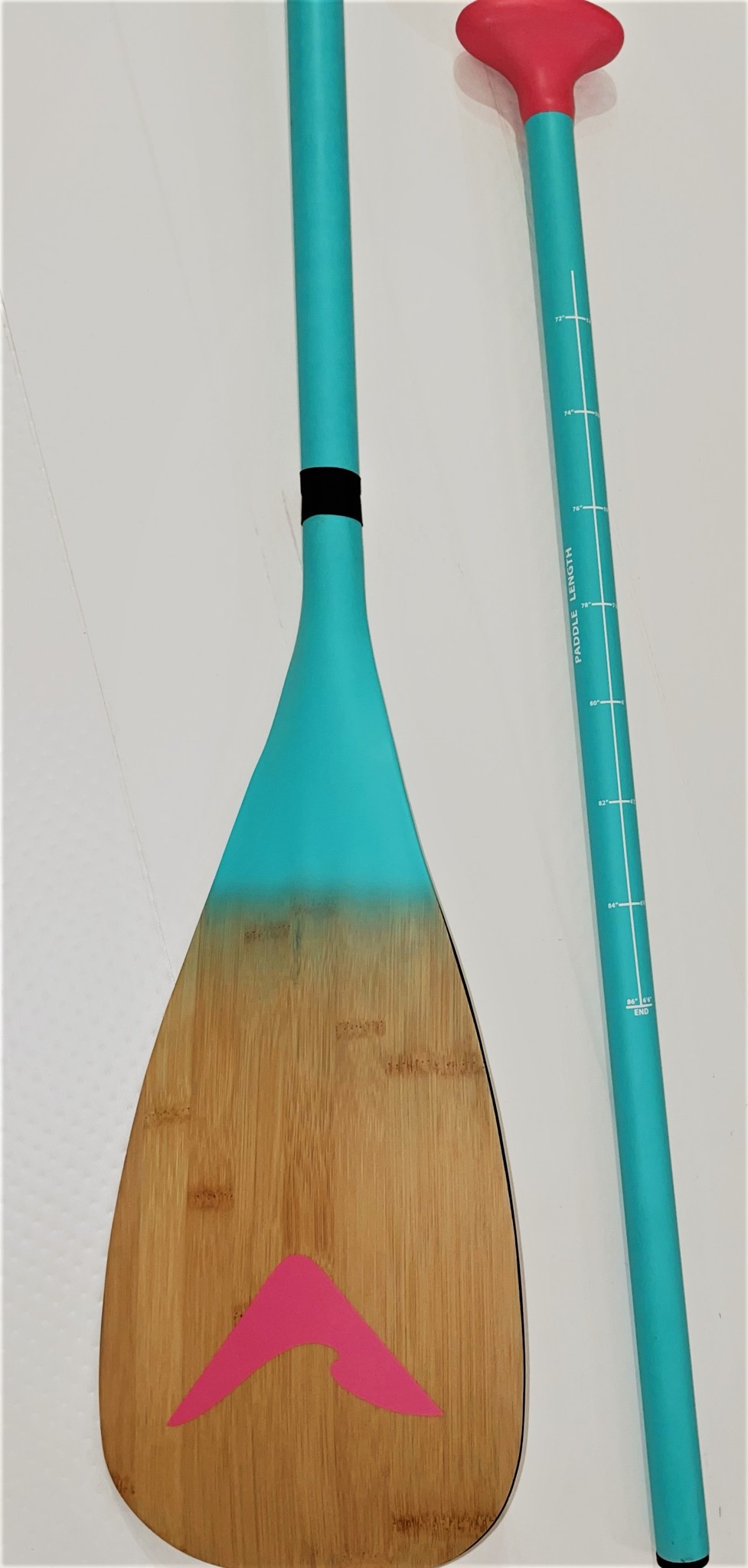 PULSE / PAGAIE AJUSTABLE CARBONE 2 PIECES (FLAMINGO) poignée rose