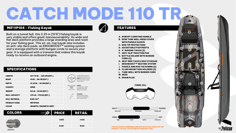 PELICAN / CATCH MODE 110 TR / GRANITE