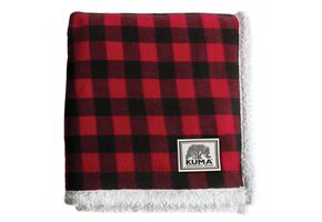 KUMA / LUMBERJACK SHERPA THROW 60 X 70 / RED/ BLACK PLAID