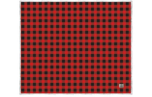 KUMA / LUMBERJACK SHERPA THROW 60 X 70 / RED/ BLACK PLAID