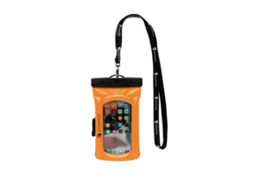 FLOAT PHONE DRY BAG WITH ARM BAND ORANGE