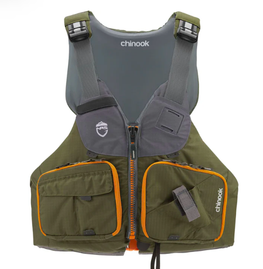 NRS CHINOOK FISHING PFD L XL GREEN