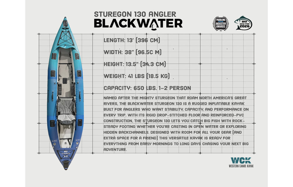 BLACKWATER STURGEON 130 KAYAK ANGLER