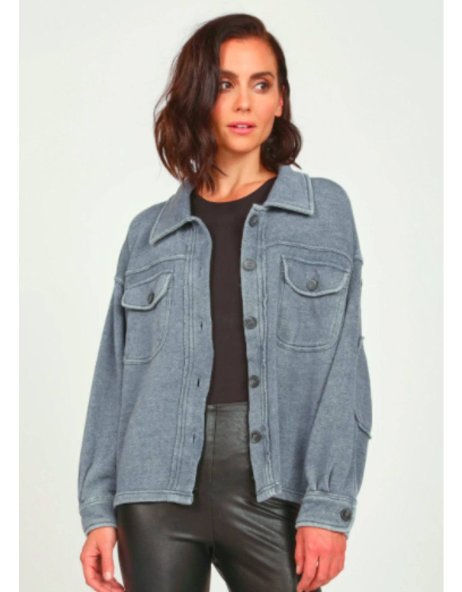 VH Burnout Cropped Shirt Jacket