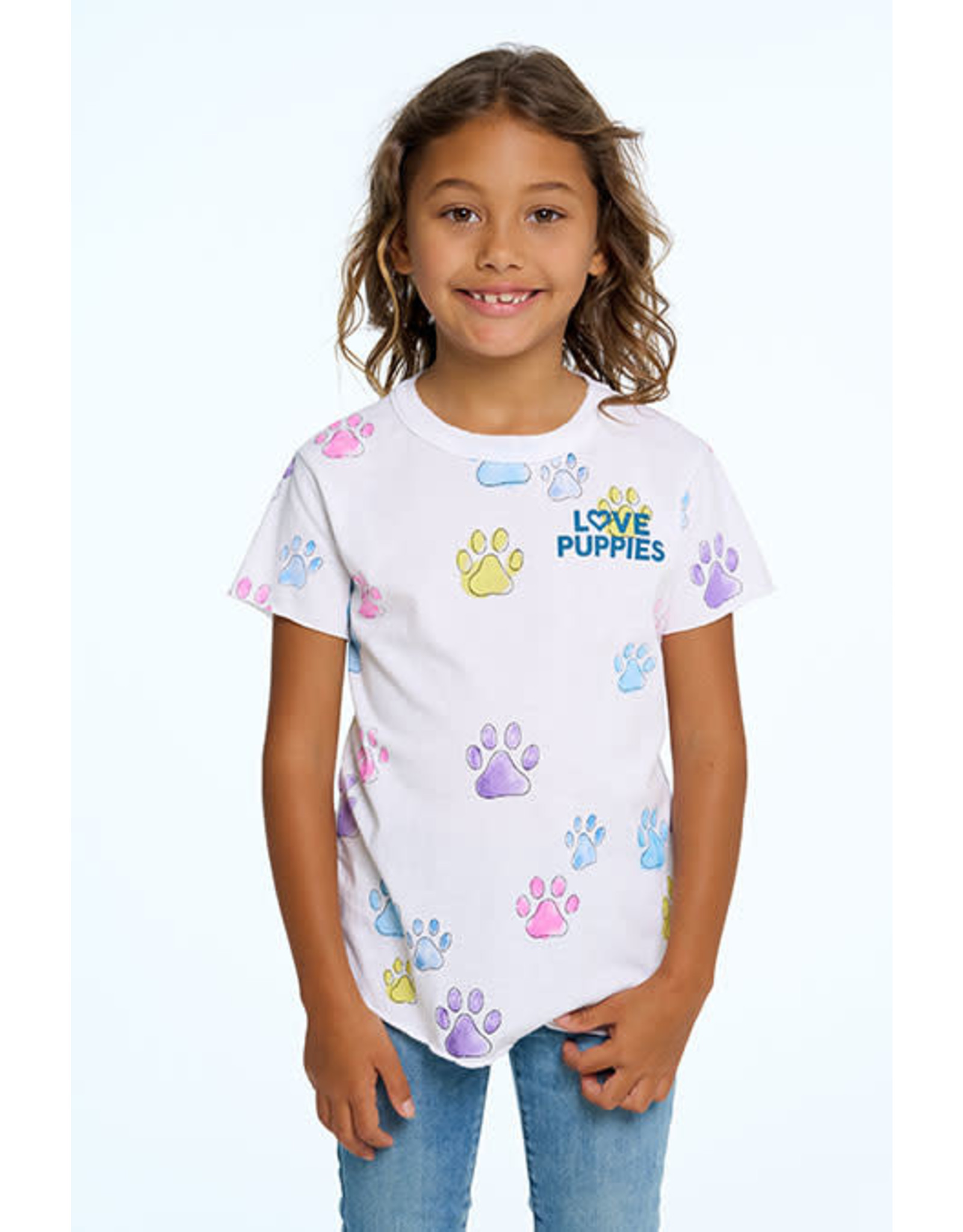 Chaser Chaser Girls Puppy Paws Tee