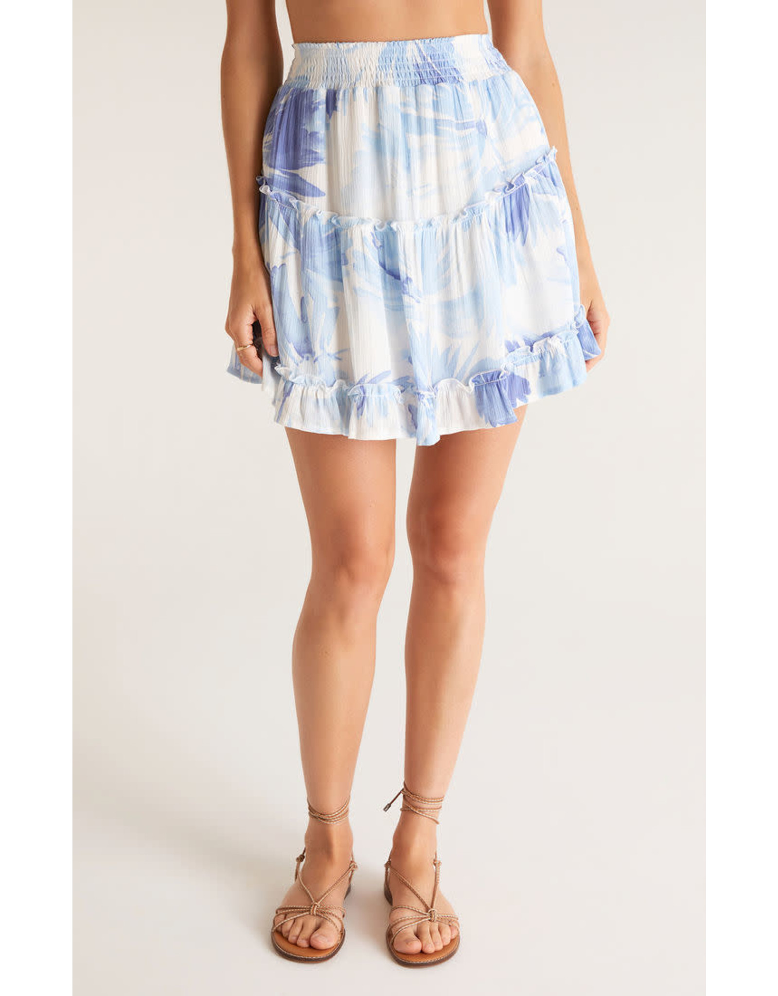 Z supply ZS Amari Watercolor Leaf Skirt