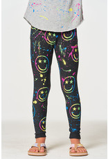 Chaser Chaser Girls Splatter Smiley Leggings