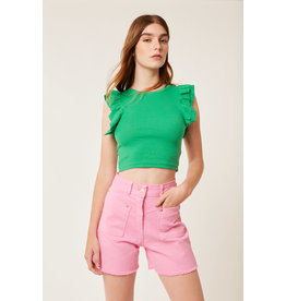 Deluc Deluc Zayn Ruffle Rib Tee