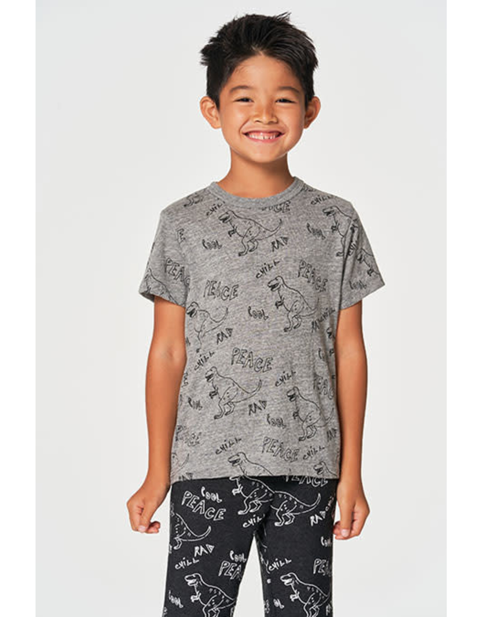 Chaser Chaser Boys Dino Drawings Tee