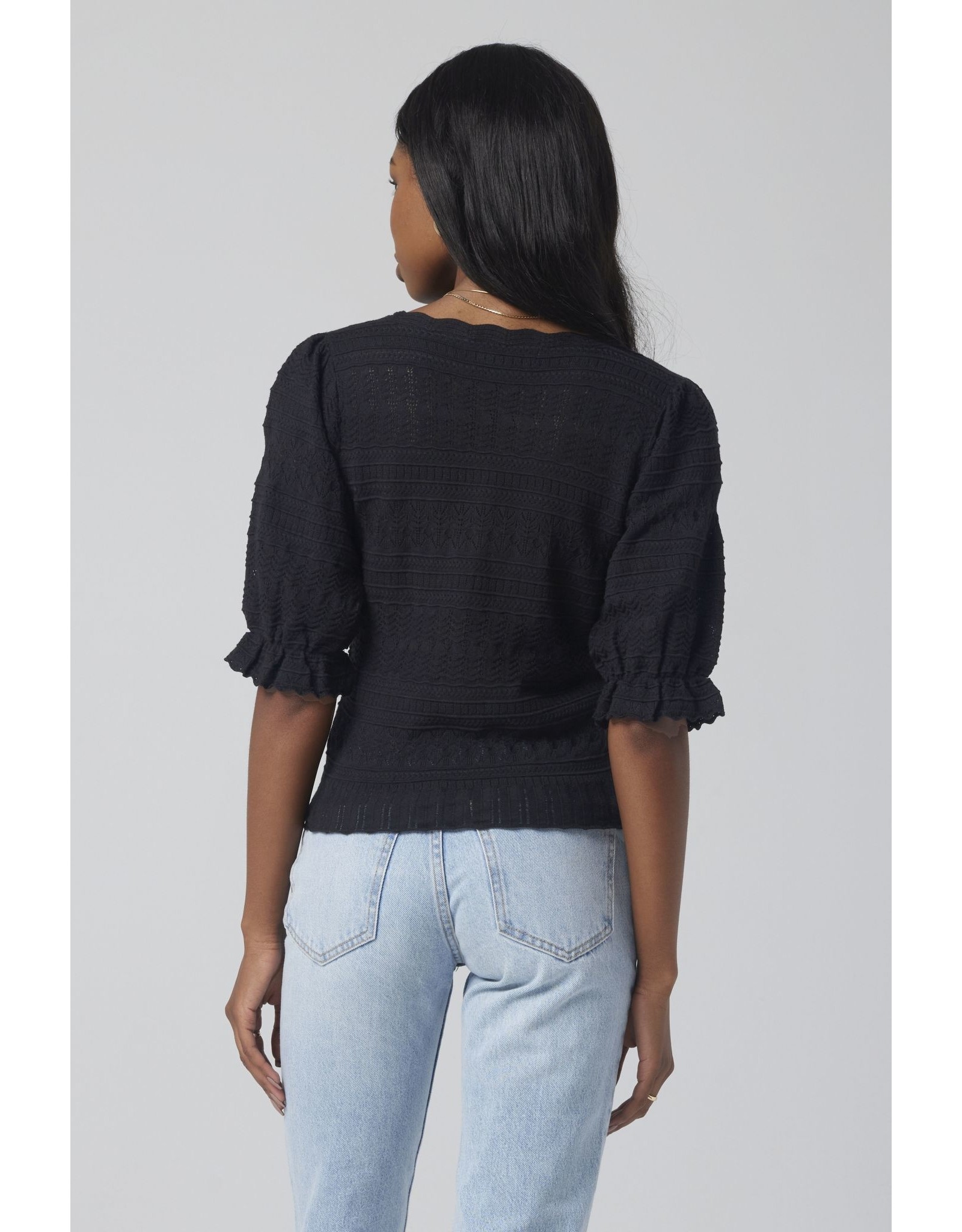 Saltwater luxe SWL Black  S/S Sweater