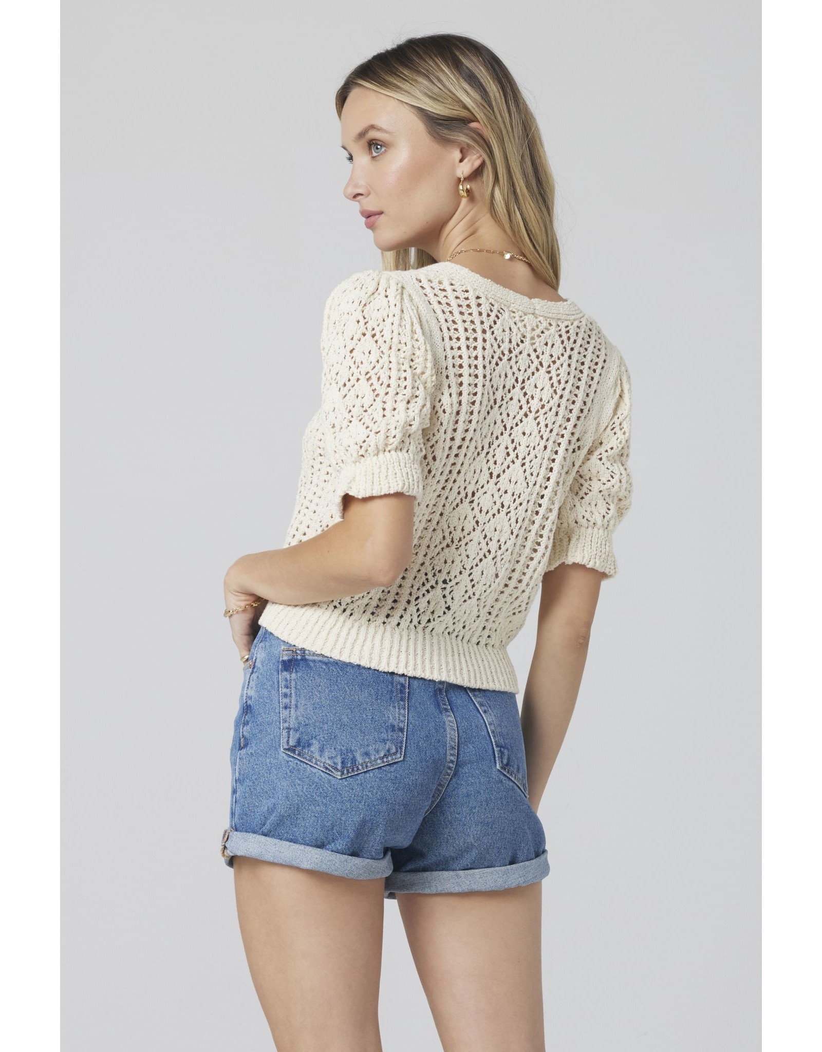 Saltwater luxe SWL Short Sleeve Knit Cardigan