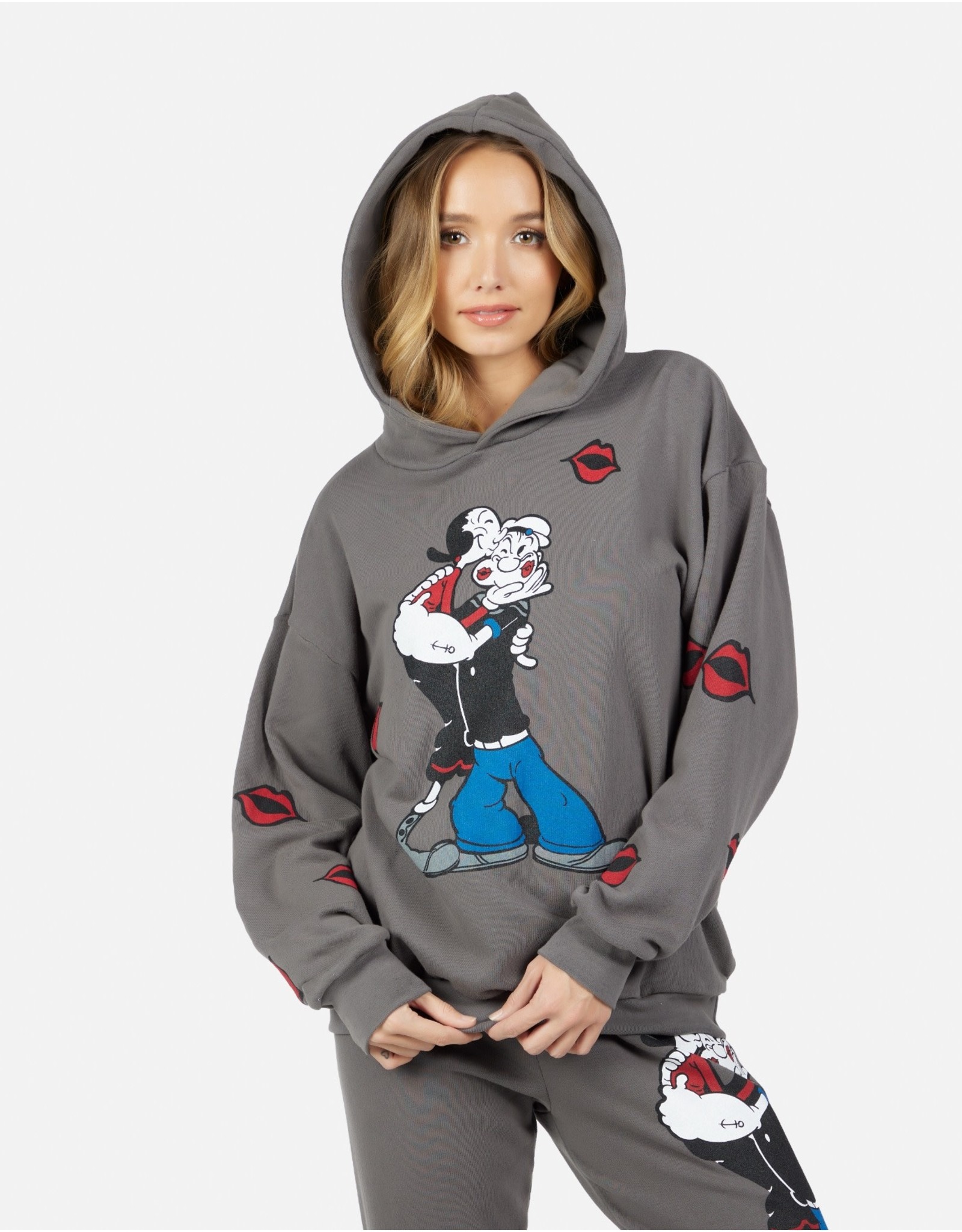 lauren moshi LM Harmony Popeye & Olive Oyl Hoodie