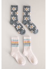 Z supply ZS 2-Pack Daisy Plush Socks