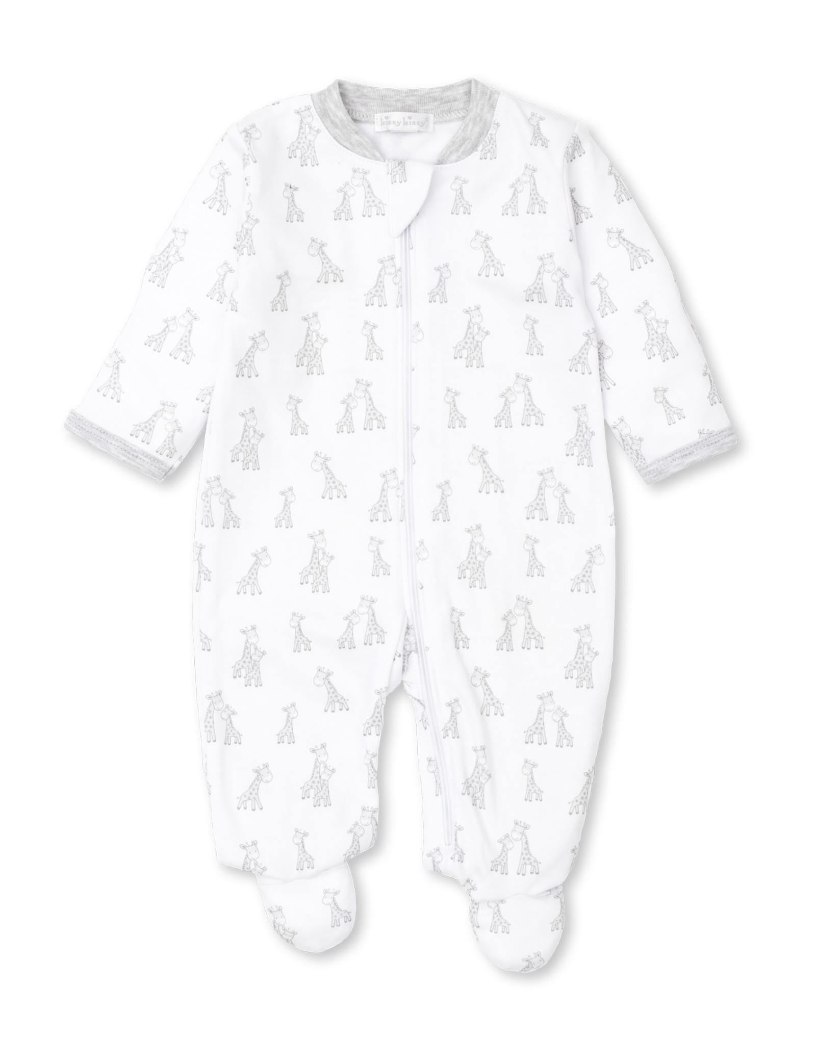 KISSY KISSY KK Zipper Footie - Giraffe Grins