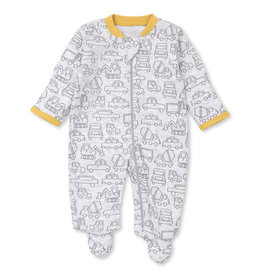 KISSY KISSY KK Zipper Footie - Busy Traffic