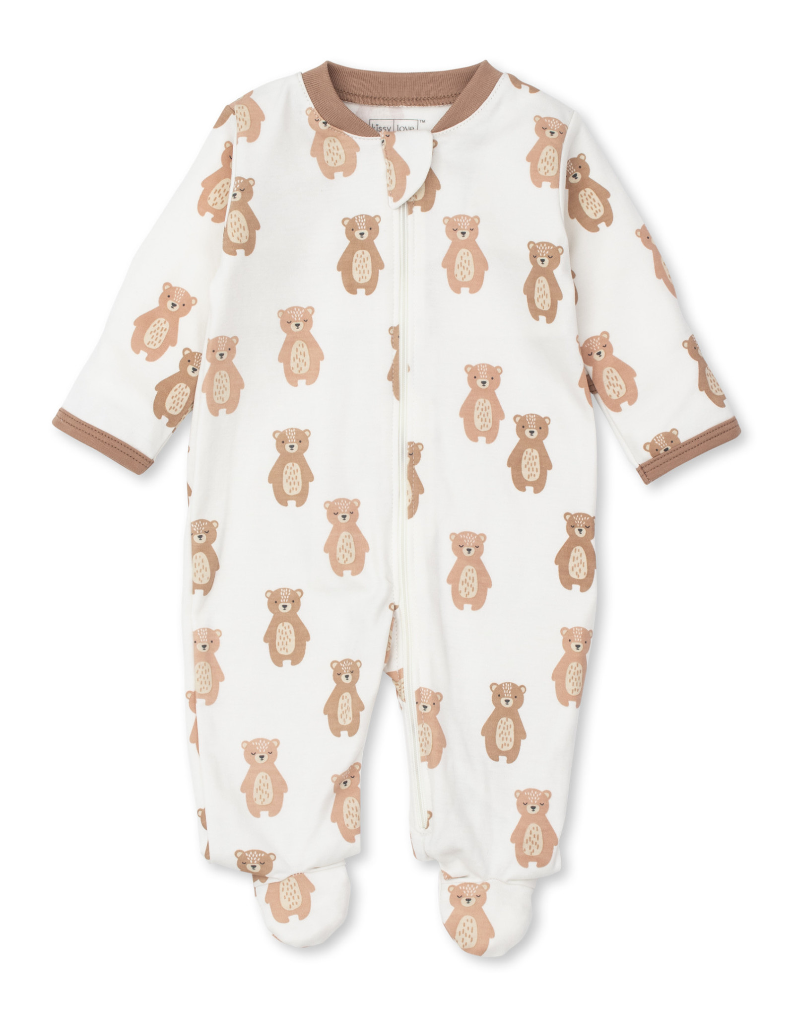 KISSY KISSY KK Zipper Footie - Bear Basics