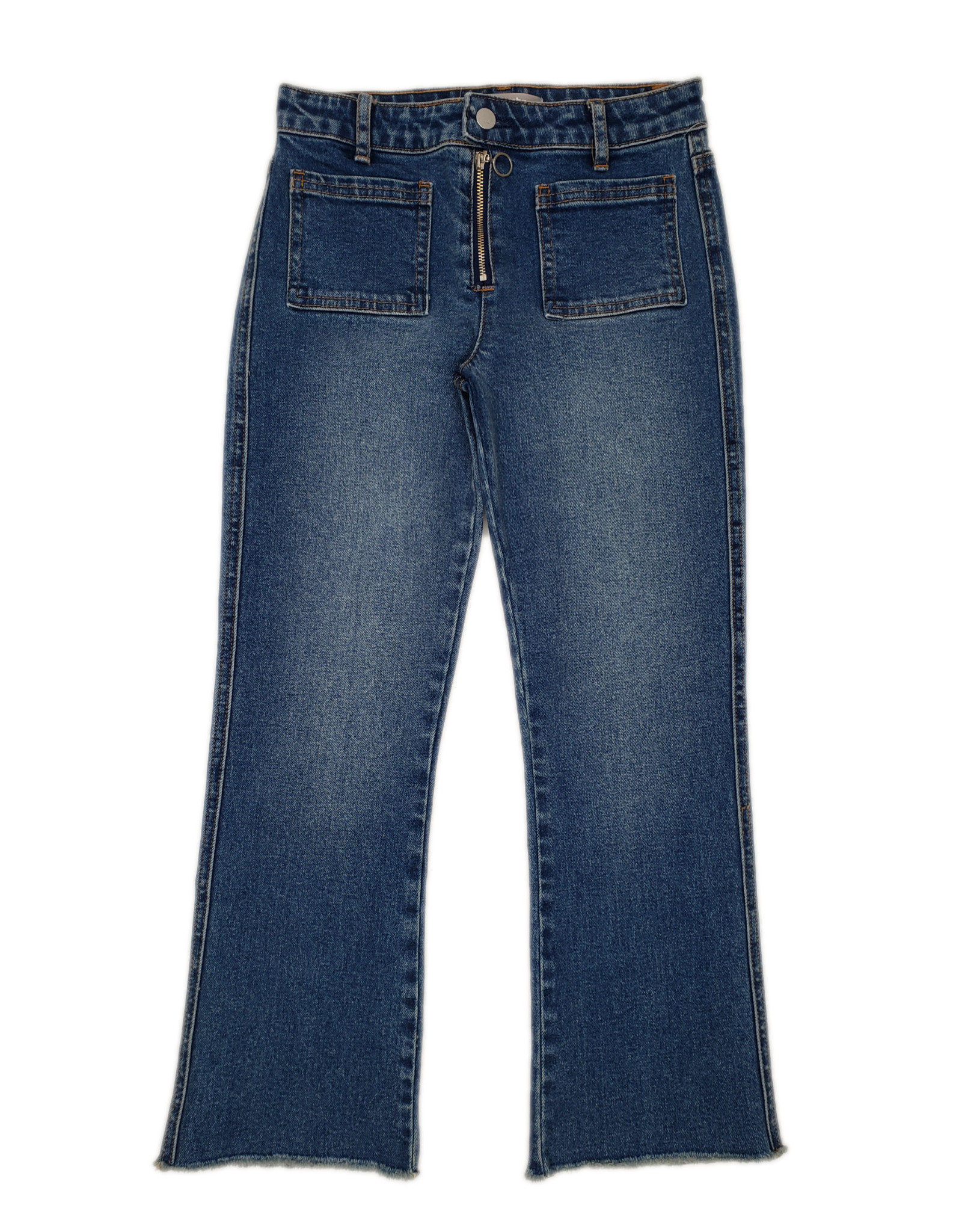 Tractr Girls HiRise Crop Flare Jeans