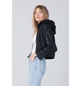 Saltwater luxe SWL Hooded Moto Jacket