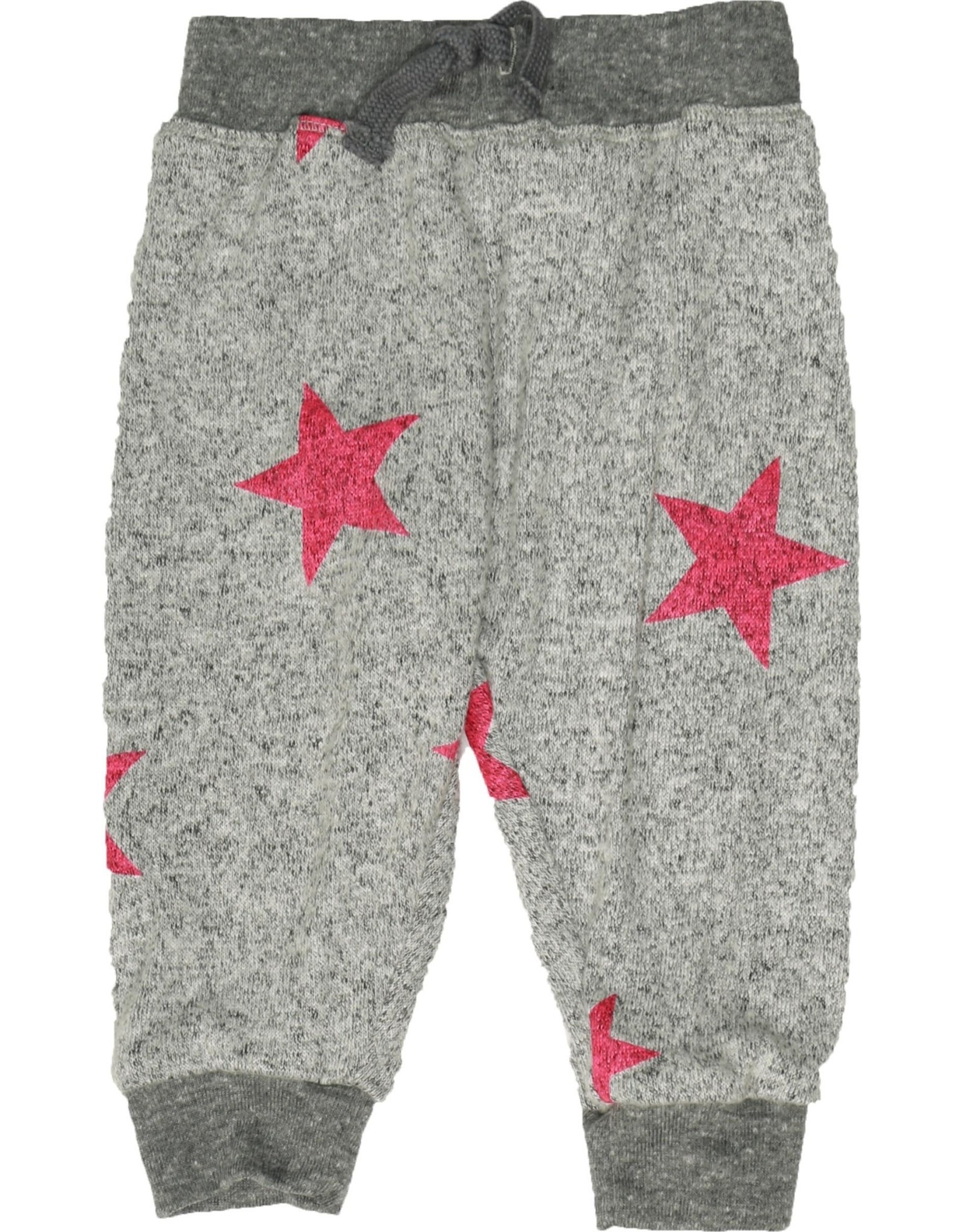 CZI Girls Pink Star Back Pocket Swtpnt