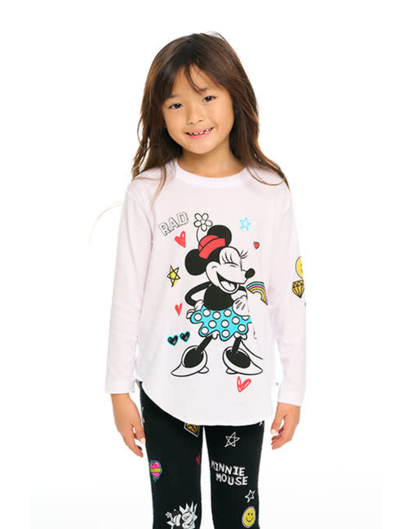 Chaser CHSR Girls Rad Minnie Mouse LS Tee