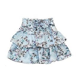 Tweenstyle TWNSTL Girls Floral Satin Tiered Skirt