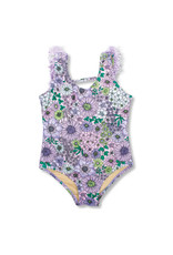 shade critters SC Girls Fringe Back Floral Swimsuit