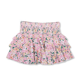 shade critters SC Girls Smocked Floral Ruffle Skirt