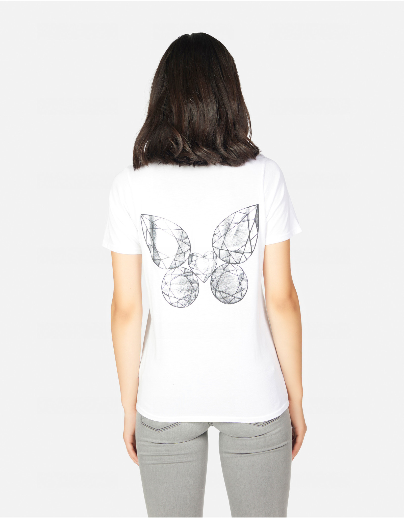 lauren moshi LM Croft Diamond Butterfly Tee