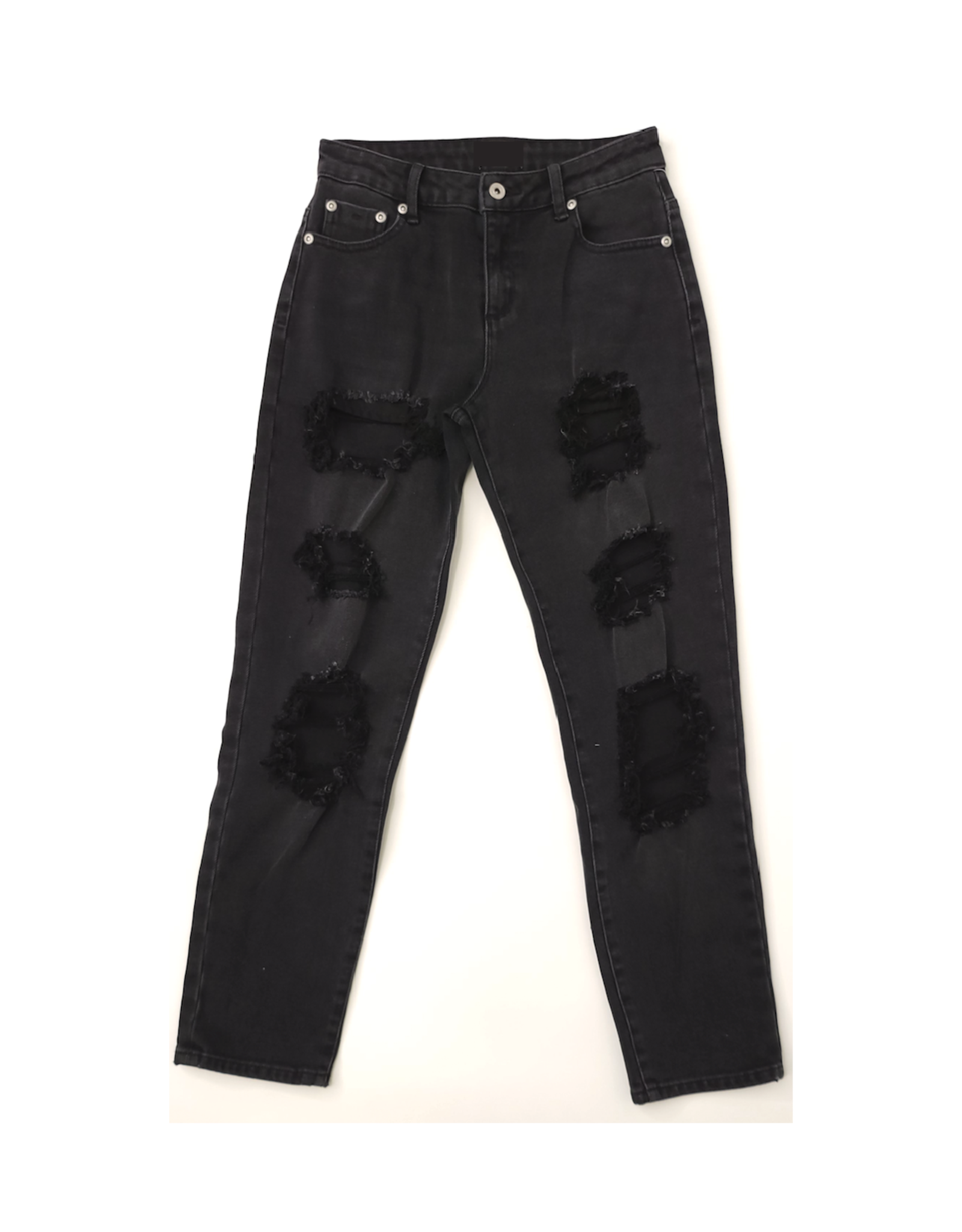 Tractr Girl's Destructed Straight Jean