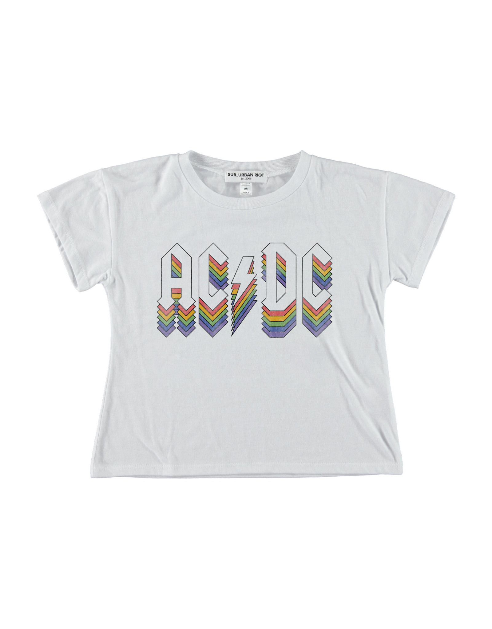 suburban riot SUR ACDC Rainbow Stack Youth Tee