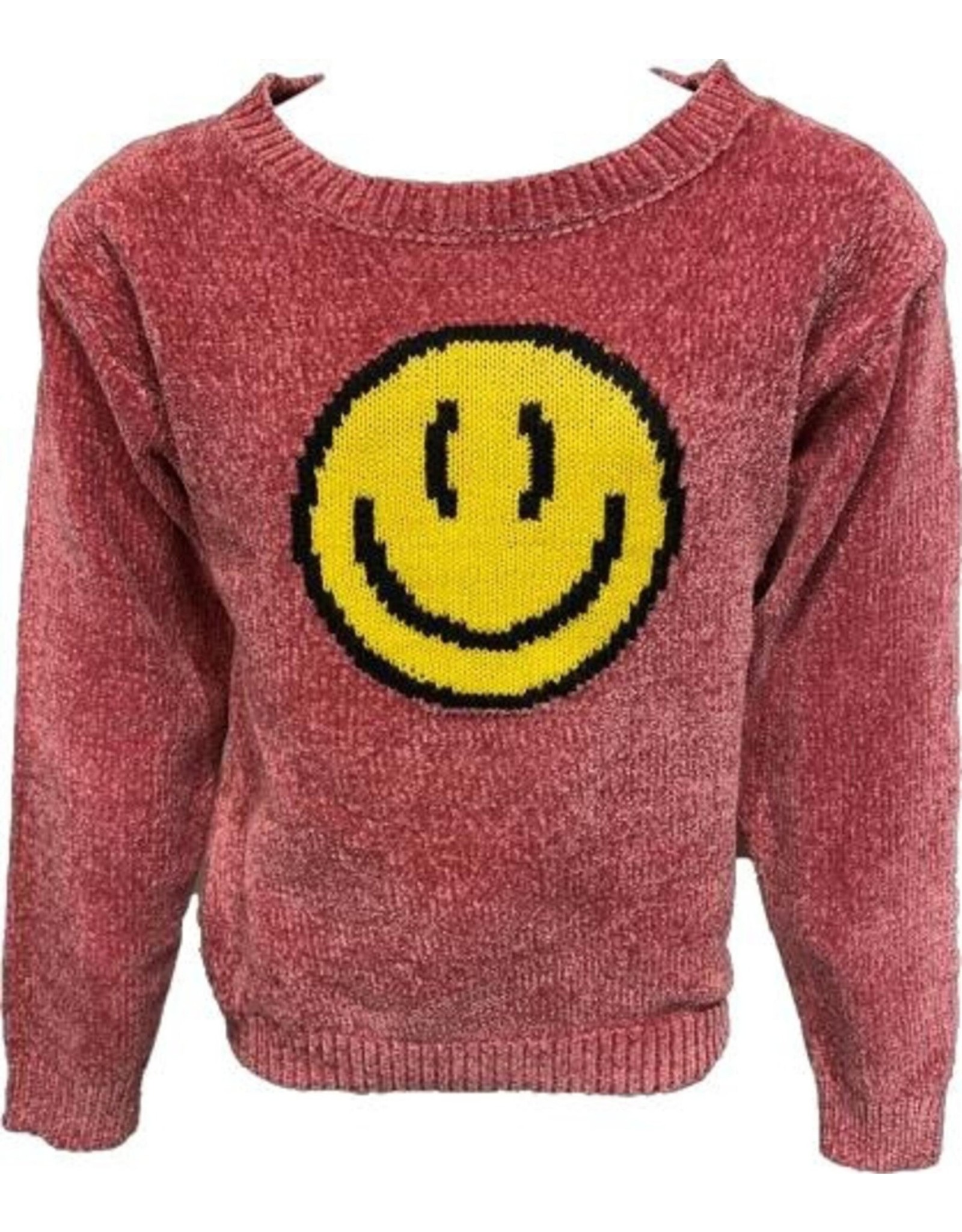 Vintage Havana VH Girls Smiley Chenille Sweater