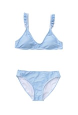 SR Girls Sustainable Stripe Frilled Bikini