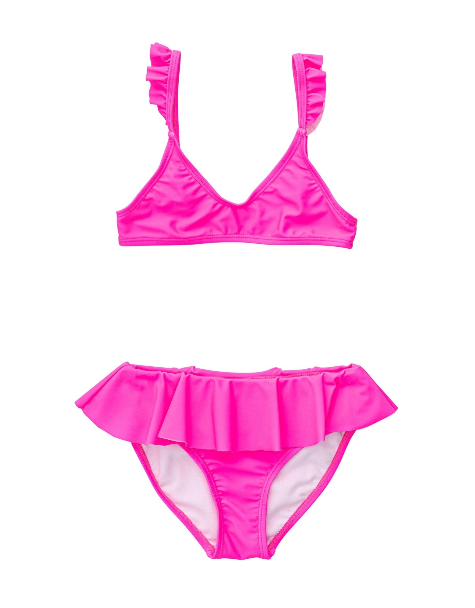 SR Girls Neon Queen Frilled Bikini