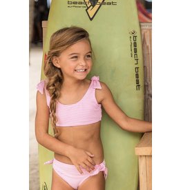 SR Girls Stripe Tie Crop Bikini